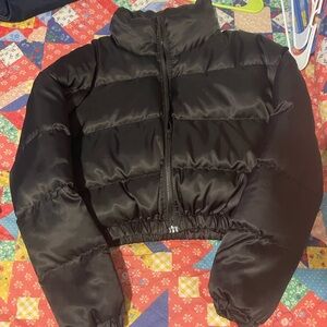 SHEIN Black Puffer Jacket